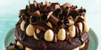 Caramel Whipped Cream Chocolate Cake