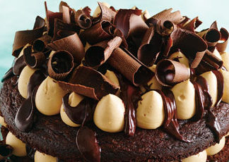 Caramel Whipped Cream Chocolate Cake