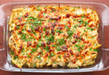 Cheesy Chicken Alfredo Pasta Bake